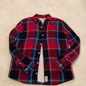Fleece lined flannel shirt